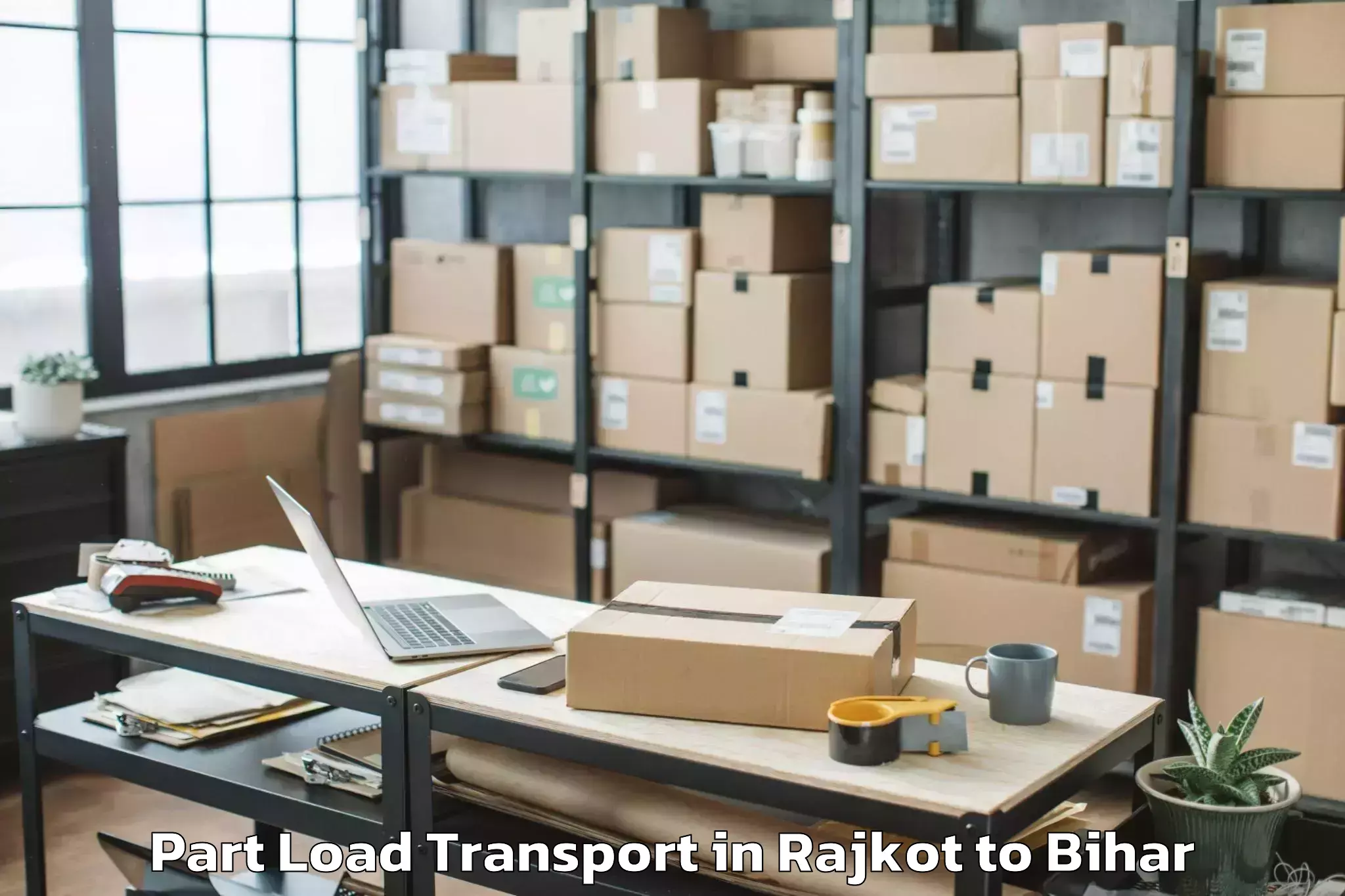 Easy Rajkot to Krityanand Nagar Part Load Transport Booking